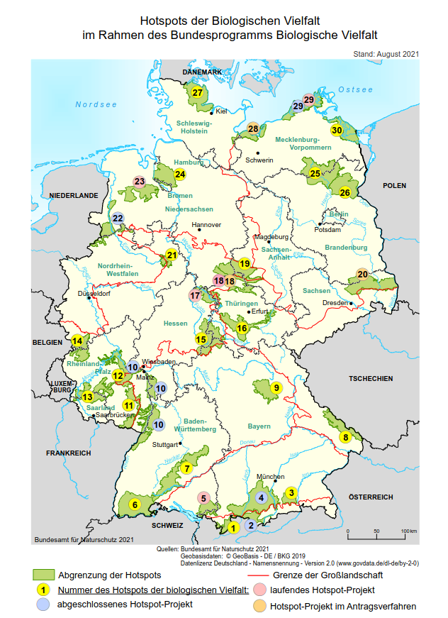 Hotspots der biologischen Vielfalt